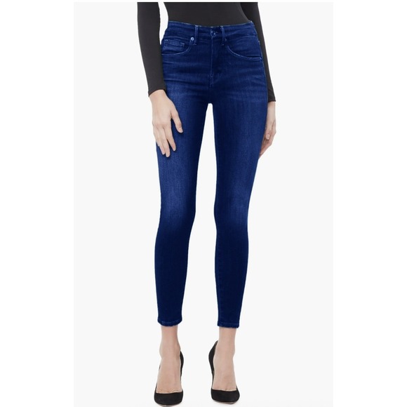 Good American Good Legs Jeans Women Sz 14/32 Medium Wash Stretch - Picture 1 of 13